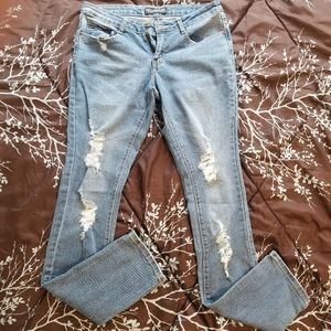 NWOT Brand Royal Blue girlfriend jeans 37" inseam